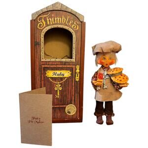 Annalee Thimbles Flaky Pie Maker Doll Display Door 2002